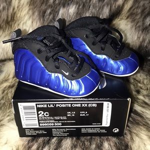 Infant royal blue Nike Lil’Posite one xx sz 2C